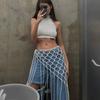 Bohemian Netted Fringe Waistband Decorative Tassel Waist Wrap Fringed Waist Belt  Versatile Styling
