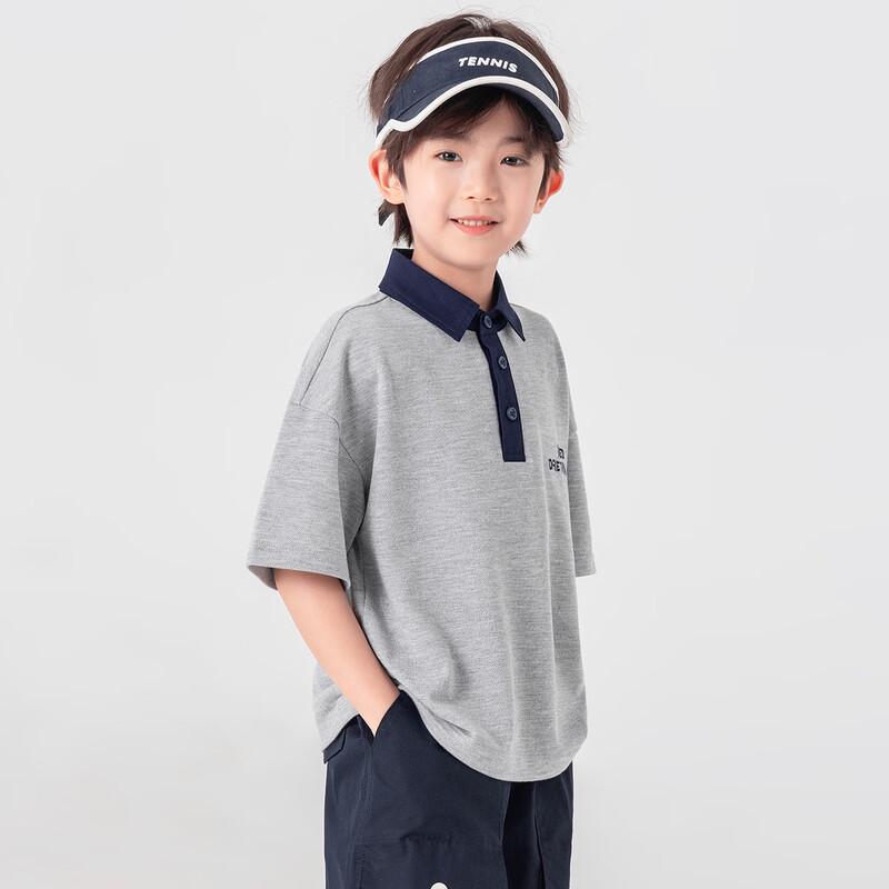 Boys' Summer Embroidered Polo T-Shirt