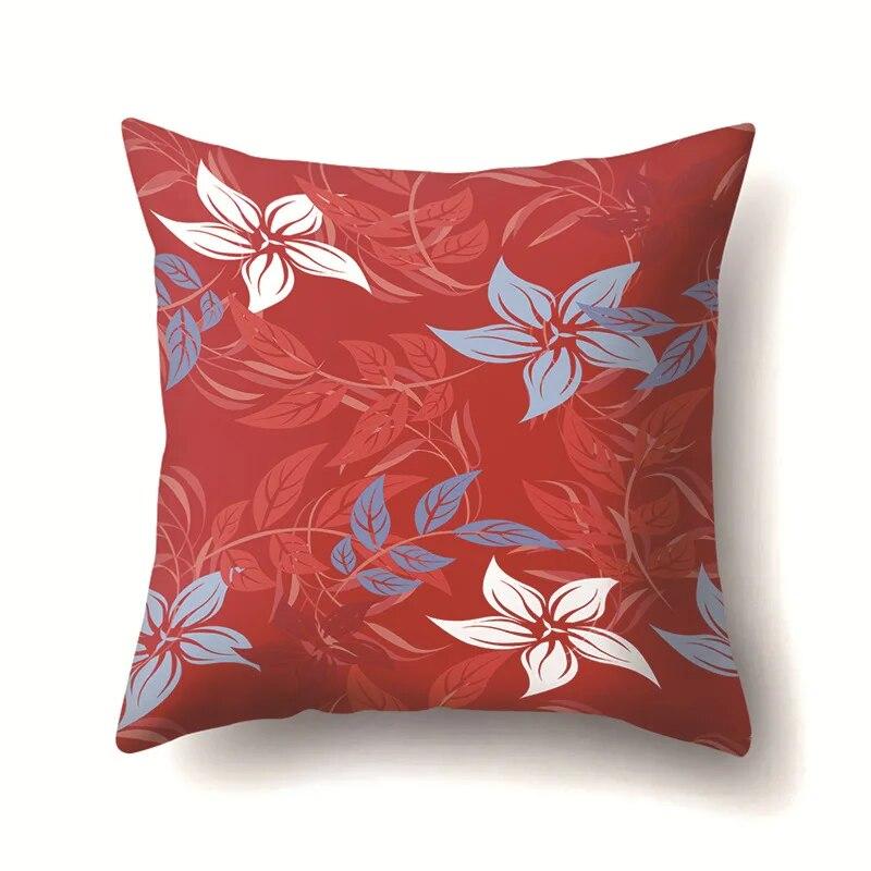 Leaf Flower Pillowcase Office Cushion Cover Living Room   Riding Waist