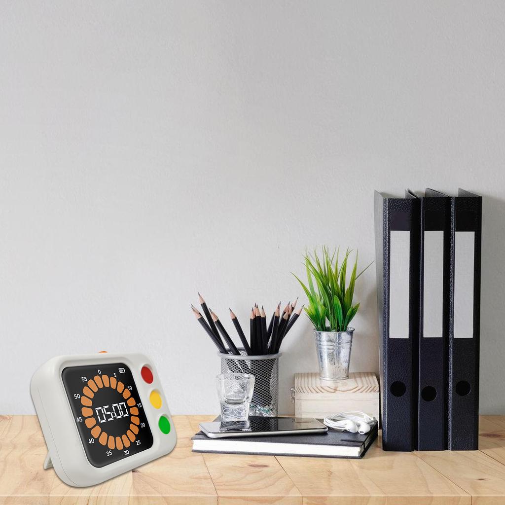 Digital Timer 60 Minutes Countdown Study Pratical Time Management Tool For Classroom Homework Traffics Light Timer