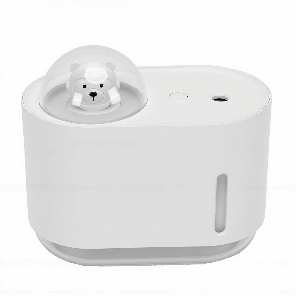 Portable Humidifier USB Colorful Night Light Quiet Desktop Humidifier for Home Office White