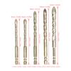 5Pcs Drill Bit   Spear Head Hex Shank Drilling Tool Set Kit for Tile Concrete Glass