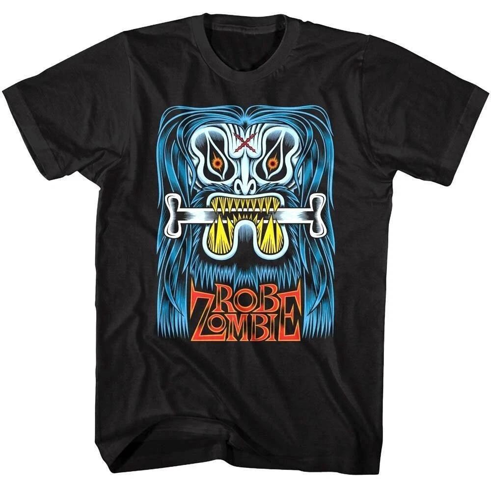 Rob Zombie Blue Beast Black Cotton  Full Size S-5XL Unisex T-Shirt M