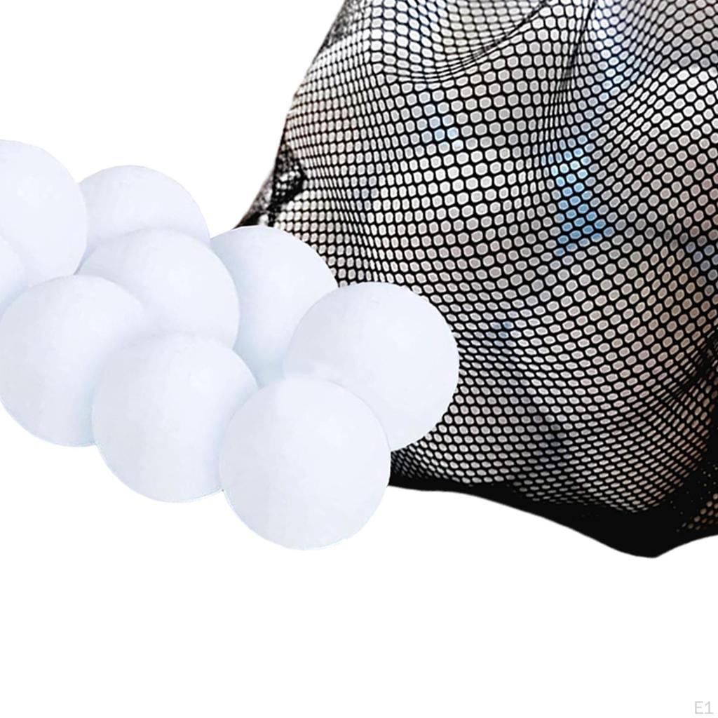 60x Fake Snowballs for Kids,Soft 2 Inch Snow Toys,Indoor Snowball Fight Balls Winter