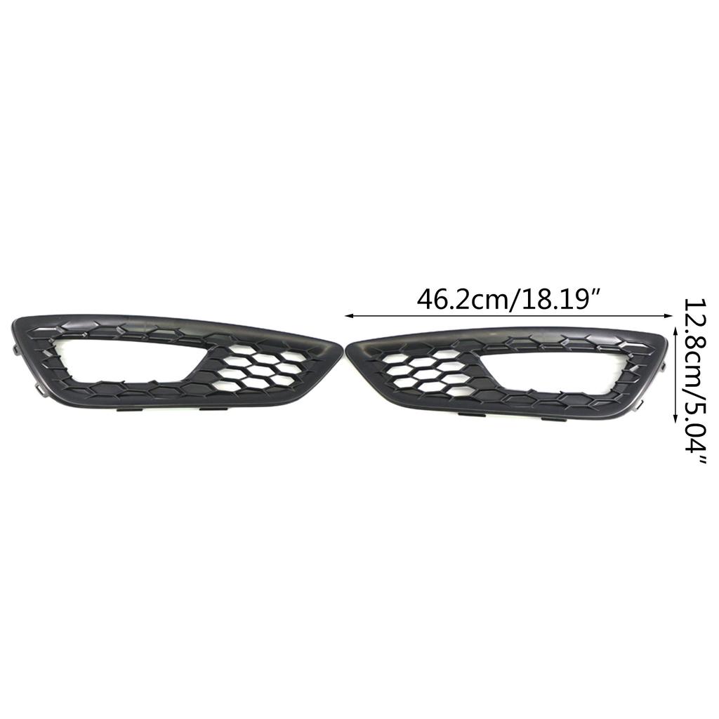 High-performance Pair Front Bumper Fog Light Lamp Cover Bezel Easy Installation Compatible- for Focus 2015-2018 Durable