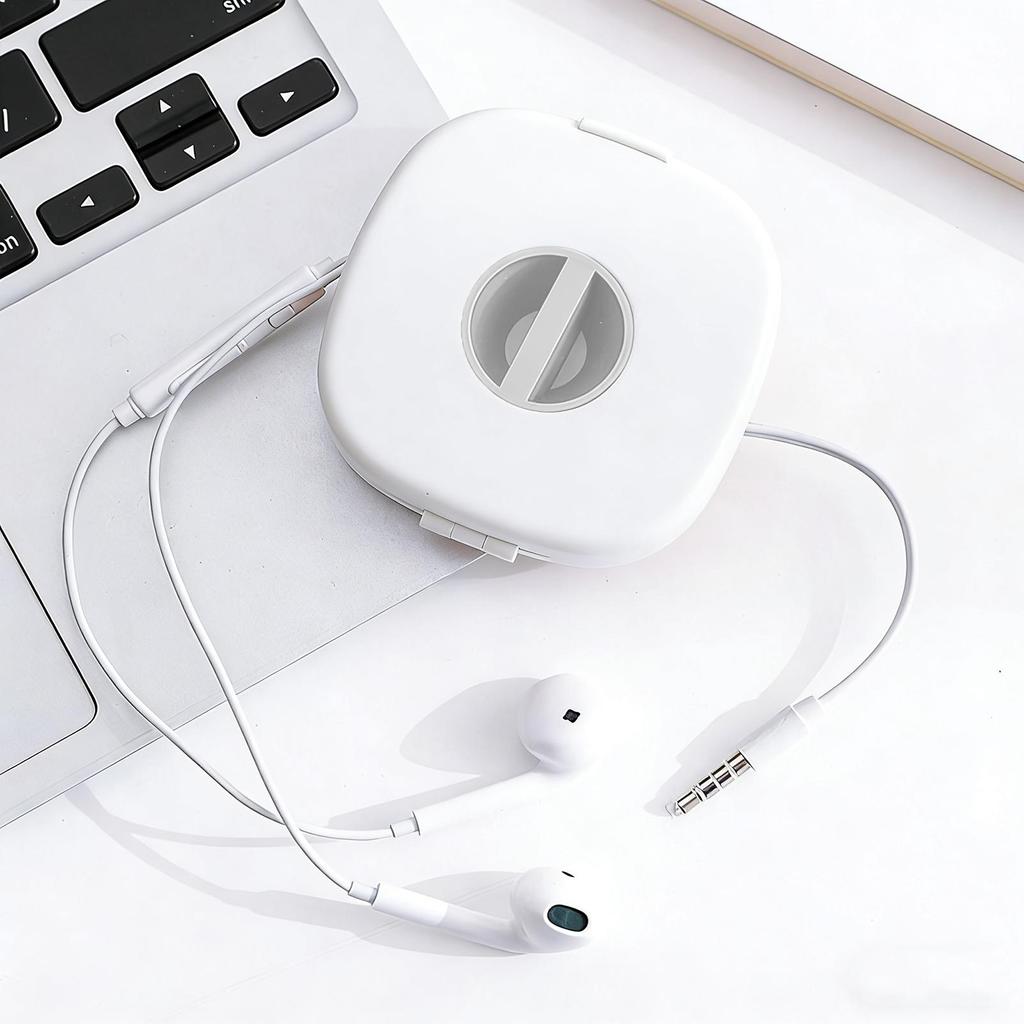 Cable Organizer Rotating Cable Winder Box Plastic Portable Wire Storage Case Phone Holder Mouse Wire Earphone Cord Storage