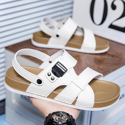 Lato 2025 nowe męskie sandały męskie modne buty plażowe do noszenia oddychające wszechstronne miękkie casualowe męskie fajne kapcie