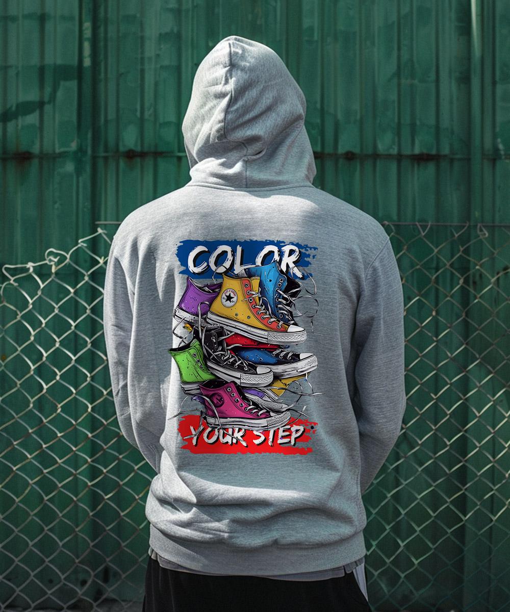 Стопроцентно Ohpxgoodd4 Bcolor Шаг Оверсайз Тяжелая Худи Ivory/2Xl(110)