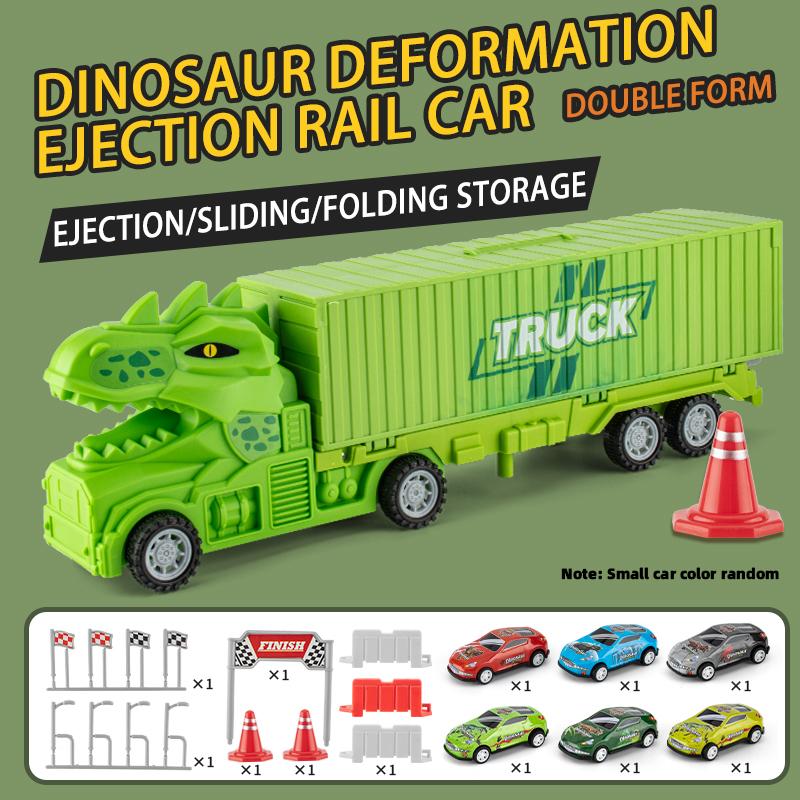 Oversized Dinosaur Parking Lot Plaything Boy Birthday Present June 1 Children S Day Present Ejection Track Car Racing Plaything
