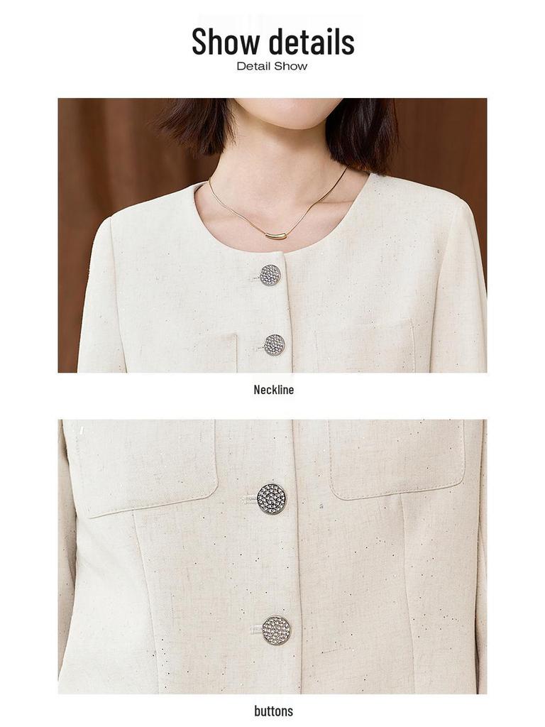 Women's Professional Suit Set for Medical, Beauty, and Office Reception.