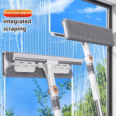 Fensterreinigungswerkzeug, doppelseitiger Wischer für Hochhäuser, Außenglas, Haushaltsreinigungsschaber