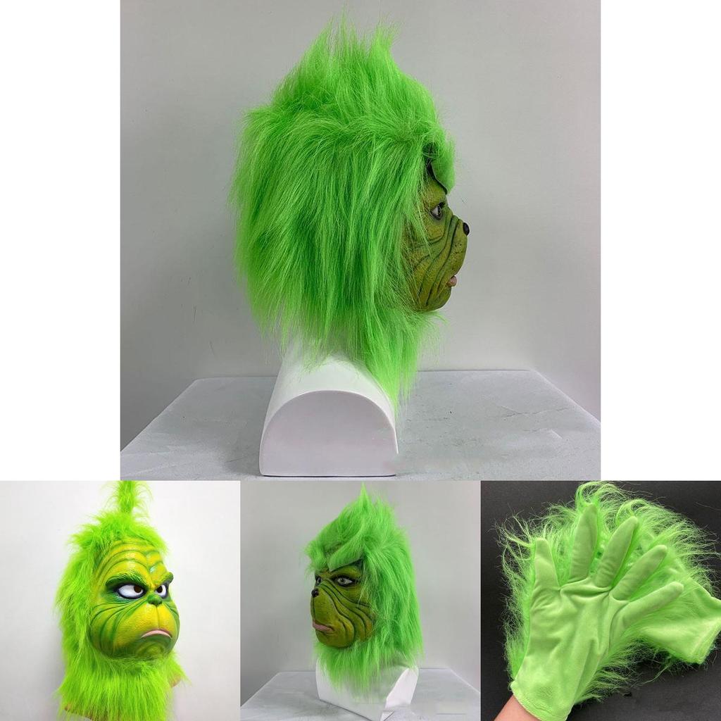 Weihnachts-Grinch-Handschuhe in Erwachsenengröße Festliche Feiertags-Party Cosplay-Requisiten