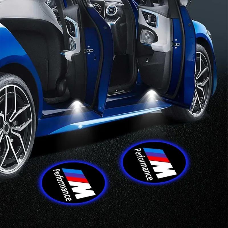 For BMW 2Pcs Led Car Door Welcome Lights BMW Logo Projector Lamp For BMW 1 2 3 4 5 7 Series X1 X3 X4 X5 X6 X7 F10 F15 F16 F20 F3