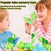 3PCS DIY Pop Tube Dinosaur Sensory Bendable Push It Decompression Pipe Anti-stress Fidget Tubes Autism ADHD Bellows Toy Kid Gift