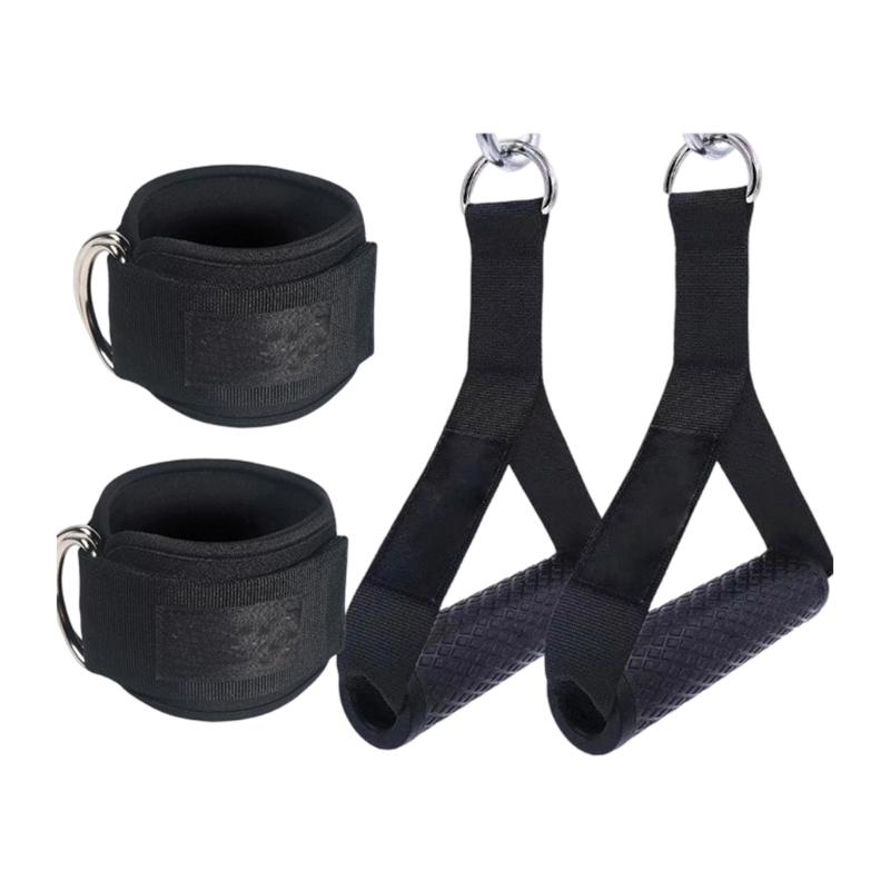 1 Pair Pull Up Resistance Bands Handles Nonslip Grip Handle Attachments for Pull Up Bar, Barbells and Resistance Bands