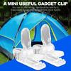 20 Pcs/Set Transparent Tent Clip Hook Plastic Tent Pull Point Durable Tarp Clips  Outdoor Camping