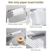 No Hole Punch Paper Towel Holder Self Adhesive Roll Paper Storage Rack  Bathroom