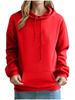 European and American Women's Plus Velvet Loose Casual Pullover Hoodie - 2024 Autumn/Winter Collection