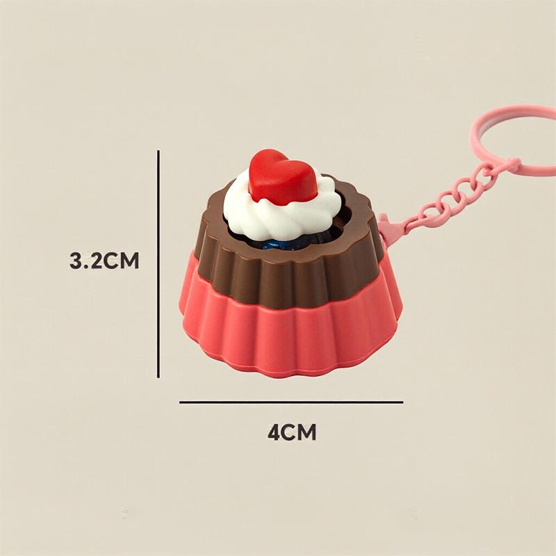 Mini Gourmet Keychain Decompression Toy Anxiety Relief Toy Fried Egg Burger Sushi Avocado Durian Pendant Bag Backpack Decor