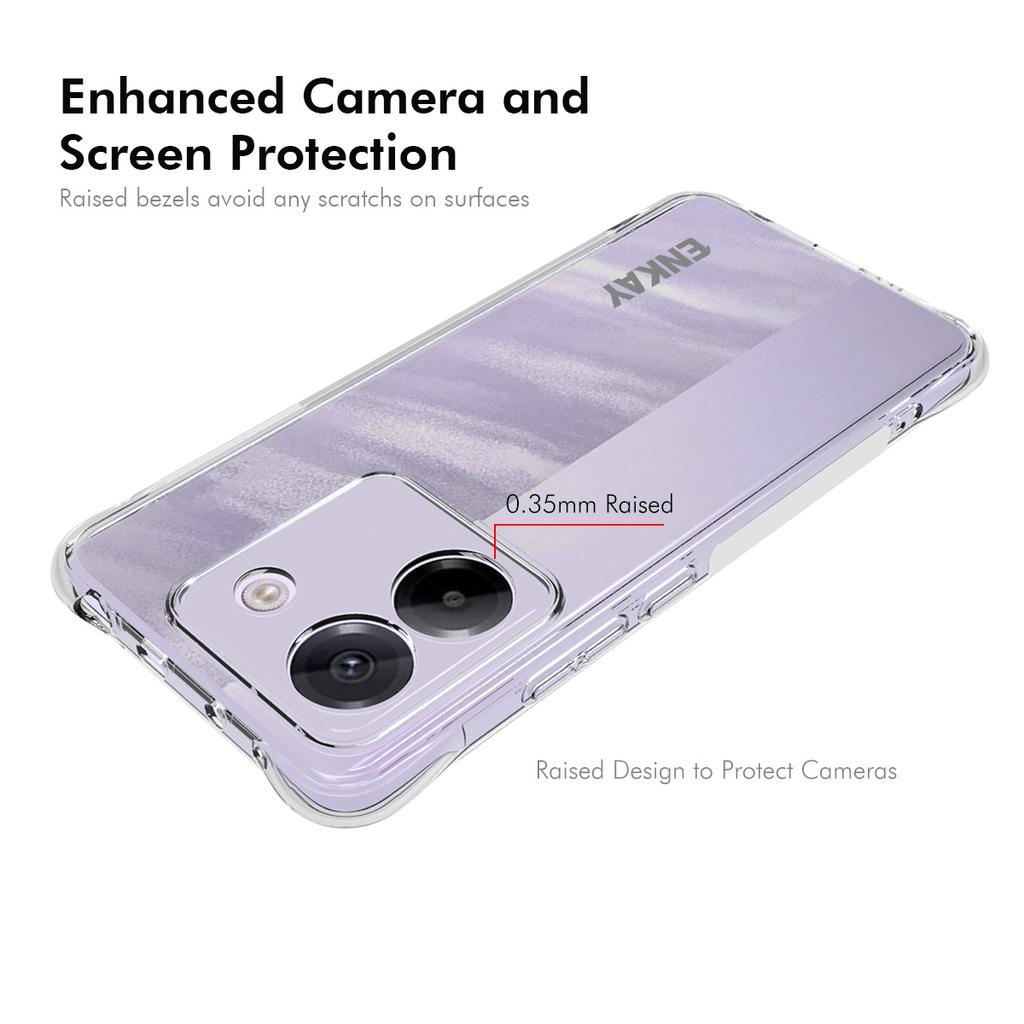 For Xiaomi Poco M7 Pro 5G Clear Phone Case ENKAY HAT PRINCE Shockproof Anti-slip TPU Cover