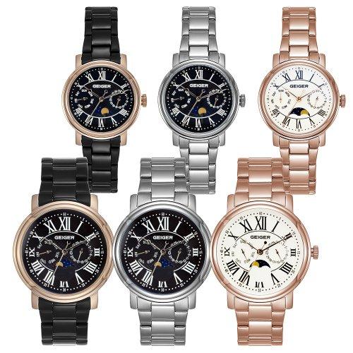 [GEIGER] GEIGER Moonphase Multi Metal Watch GE8050 GE8050BROB_M