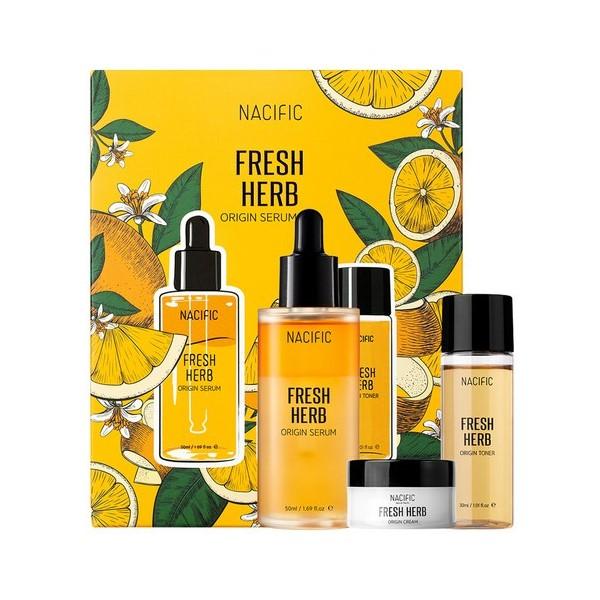 Nacific Fresh Herb Origin Toner 30ml + Serum 50ml + Cream 12ml Set