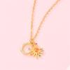 925 Silver Diamond Pendant Necklace Shiny Key Gem Heart Shaped Pearl Cross Lucky Chain for Women Fine Jewelry Gifts