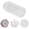 40pcs Pushable Cake Holders Diy Push Cake Mold Cylinder Shaped Cake Pusher Push Pops Plastic Containers with Lids