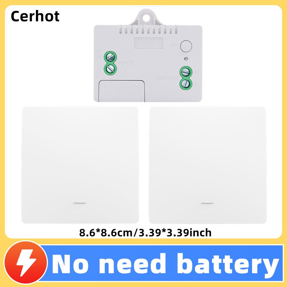 Self-Powered Wireless Remote Control Switch: No Wiring, No Battery, Waterproof, Elastic Return, Random Placement