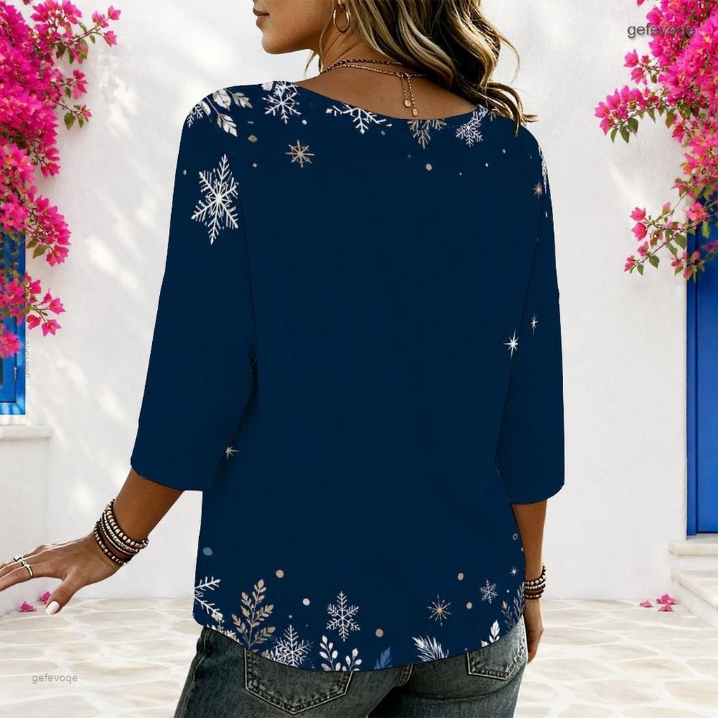 Women Plus Size White Round Neck Half Sleeve Loose Fit Halloween Dachshund Printed Blouse