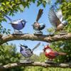 Pack Of 5 Sparkling Metal Garden Bird Decorations For Fence And Outdoor Display Easy To Install P9YB