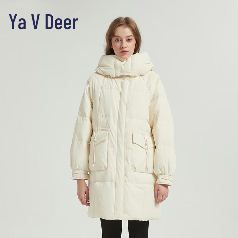 

Yalu RS Women s Winter Stand-Collar Hooded Casual Solid Down Jacket M