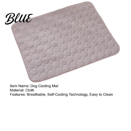 Washable Dog Cooling Pad Mat Self-Cooling Summer Pet Breathable Ice Silk Cool Bed Pad Portable Mat for Large Small Dogs Cats