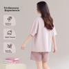 LangSha Women's Pajamas, Summer Soft Breathable Simple Printed Loose Loungewear, Suitable for Outdoor Wear, New Style 2026 Set