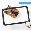 5X Handheld Reading Magnifying Glass Full Page Large Illuminated Magnifier With 48 Led Lights Square Loupe Lens For Seniors Gift