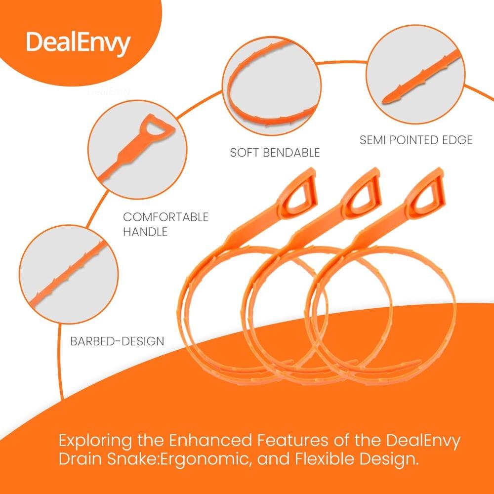 Creative sewer unclogging hook, hair hair floor drain unclogger, 50.5cm bathroom sink anti clogging cleaning hook