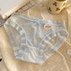 Ultra-Thin Ice Silk Women's Low-Waist Seamless Panties with Antibacterial Cotton Crotch