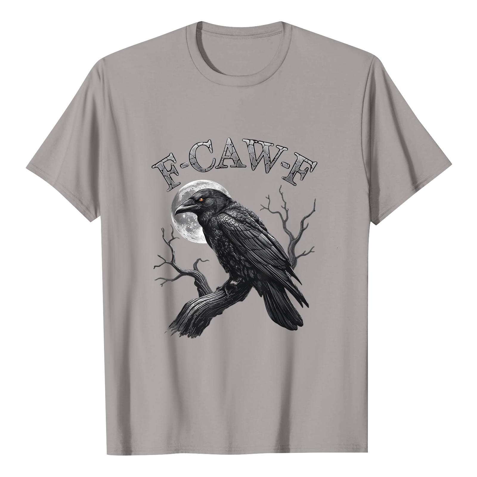 

F-CAW-F Женская повседневная футболка с коротким рукавом и принтом букв 120