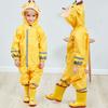 Yousheng Unisex Kinder 3D-Cartoon-Tier-Reflexstreifen-Regenmantel-Poncho-Overall mit Kapuze