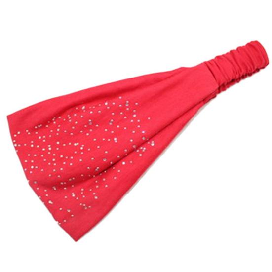 Damen Kopf Strass Wickel Weiches Haarband Kopfschmuck Turban Twist Stirnband