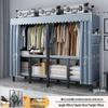 No-Assembly Wardrobe with Drawers: Foldable and Durable for Bedroom or Rental Room