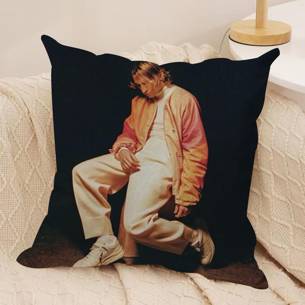 Singer Porter Robinson Cushion Cover Silky Short Plush Double-Sided Printed Pillow Case for Sofa All Seasons Home Decor Gift