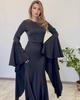 2024 Autumn/Winter Women's Flowing Sleeve Evening Dress with Big Swing Style