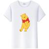 Cute Summer Blouses White Tees Harajuku Tshirt Gothic Clothes Tops Cartoon Pooh Tigger Graphic T-shirt Unisex