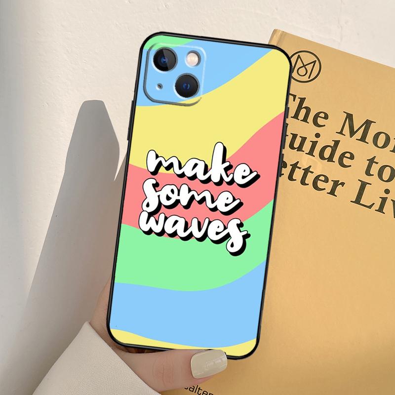Surf Beachy Blue Summer Collage Phone Case For iPhone 17 16 15 14 13 11 12 Pro Max Mini XR 16e 15 16 Plus 17 Air Full Cover