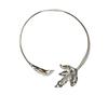 Gold and Silver Maple Leaf Choker Necklace Irregular Exaggerated Choker  for Women