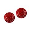 Red/Black Carbon Fiber Car Dashboard Side Air Conditioner Outlet Vent Decoration Cover Trim Sticker For Ford Fiesta 2011-2015