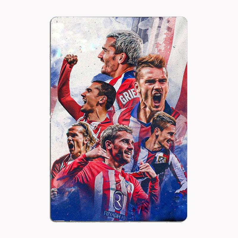 

Антуан Гризманн ЛЕГЕНДА Капитан Постер Футболист Ретро Металлическая Табличка Клубный Декор для Помещения На Заказ Жестяная Домашняя Настенная Декорация 20x30cm（7.8x11.8inch）