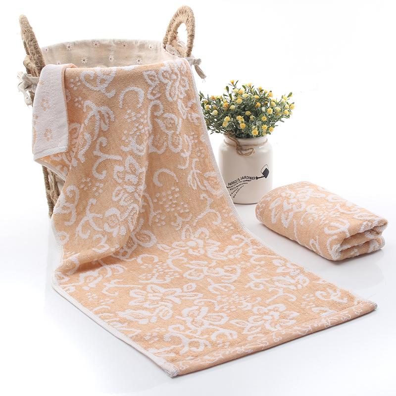 Serviette pour enfants en fibre de bambou non torsadée Jacquard Serviette de toilette pour le visage absorbante et douce pour enfants