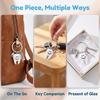 Cute Smiling Tooth Keychain With Floss Toothbrush Toothpaste Charms Key Ring Friendship Gift